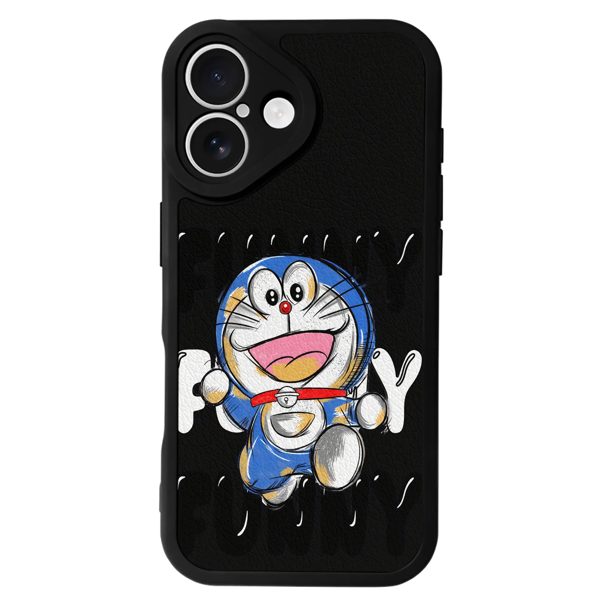 ドラえもん グッズドラえもん - IPhone 16シリーズ対応 ・ シリコンスマホケース ・ レザー調 ・ 高精度フィット ・ 耐衝撃 ・ ワイヤレス充電対応 ・ 精密カット